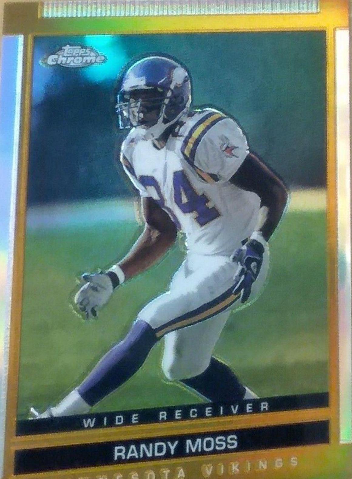 Randy Moss [Chrome Gold Refractor] #35