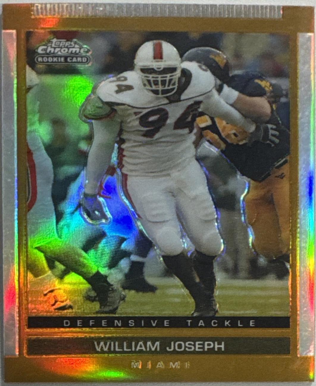 William Joseph [Chrome Gold Refractor] #117