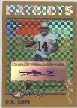 P.K. Sam [Autograph Gold Xfractor] #216