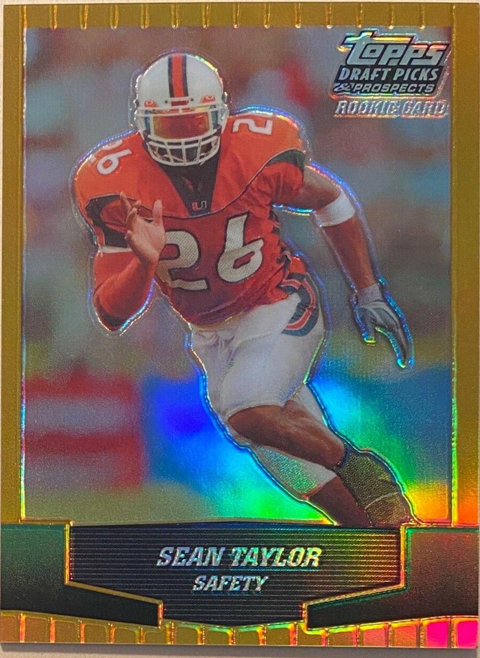 Sean Taylor [Gold Chrome Refractor] #162
