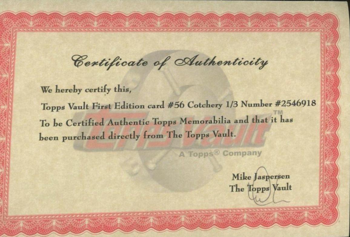 Jerricho Cotchery [1st Edition] #56
