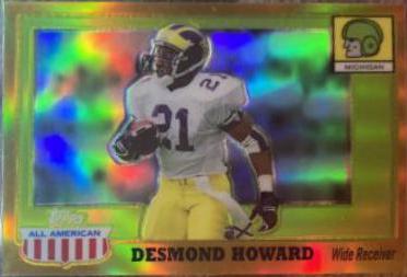 Desmond Howard [Gold Chrome Refractor] #78