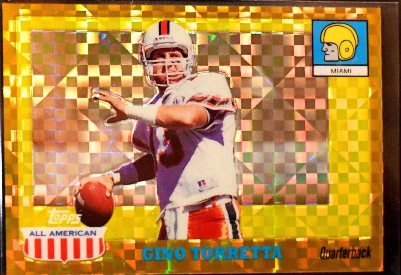 Gino Torretta [Gold Chrome Xfractor] #79