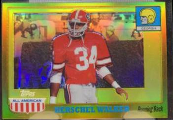 Herschel Walker [Gold Chrome Refractor] #51