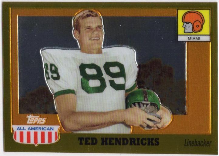 Ted Hendricks [Gold Chrome Refractor] #16