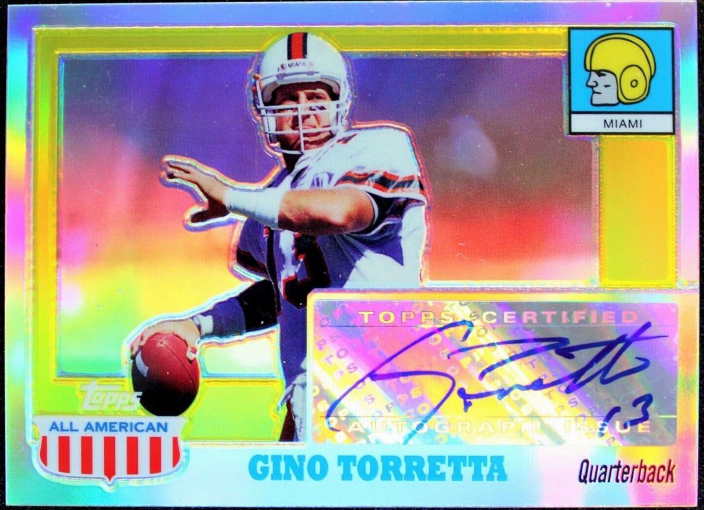 Gino Torretta [Chrome Refractor] #A-GT