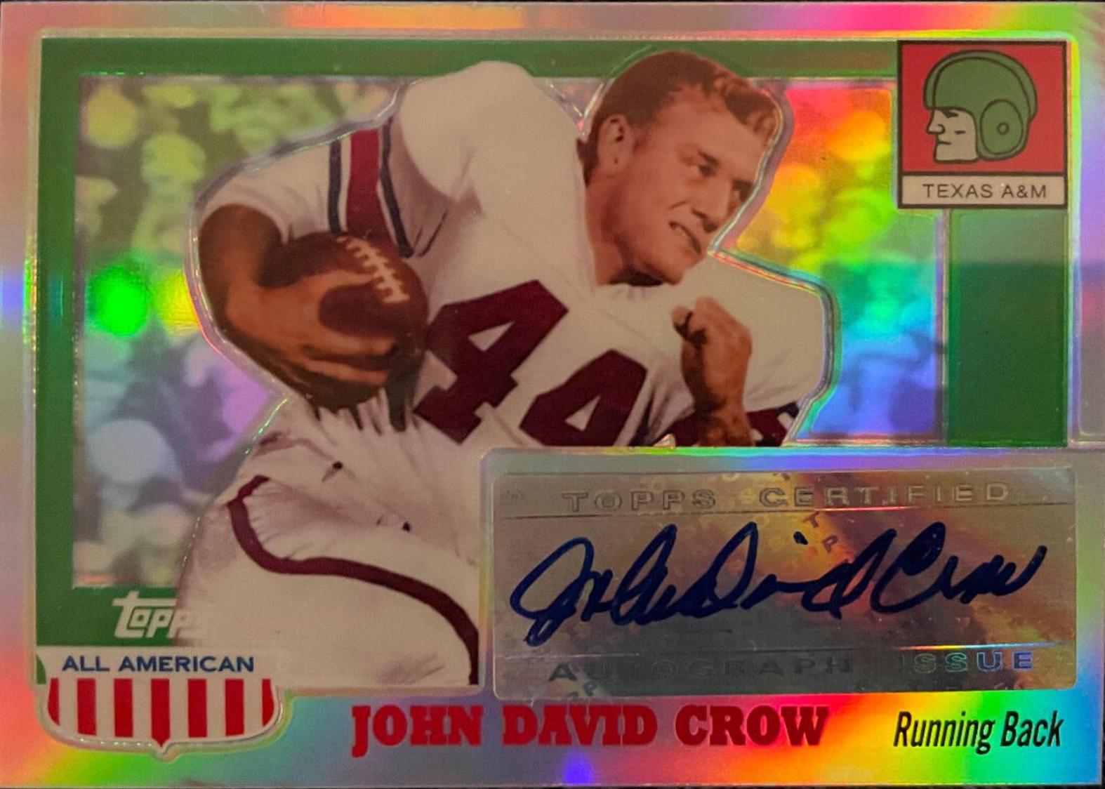 John David Crow [Chrome Refractor] #A-JDC