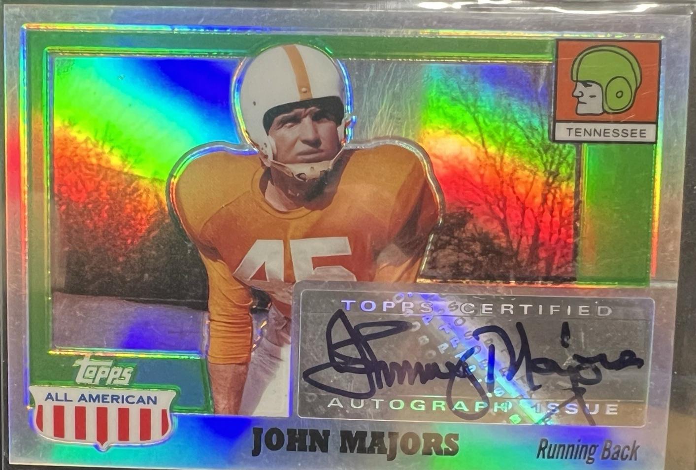 Johnny Majors [Chrome Refractor] #A-JMA
