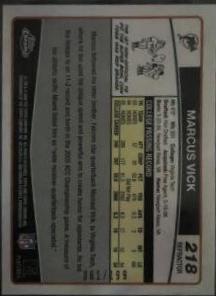 Marcus Vick [Black Refractor] #218