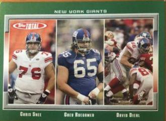 Chris Snee, David Diehl, Grey Ruegamer [Grey Cardstock Glossy Back] #304