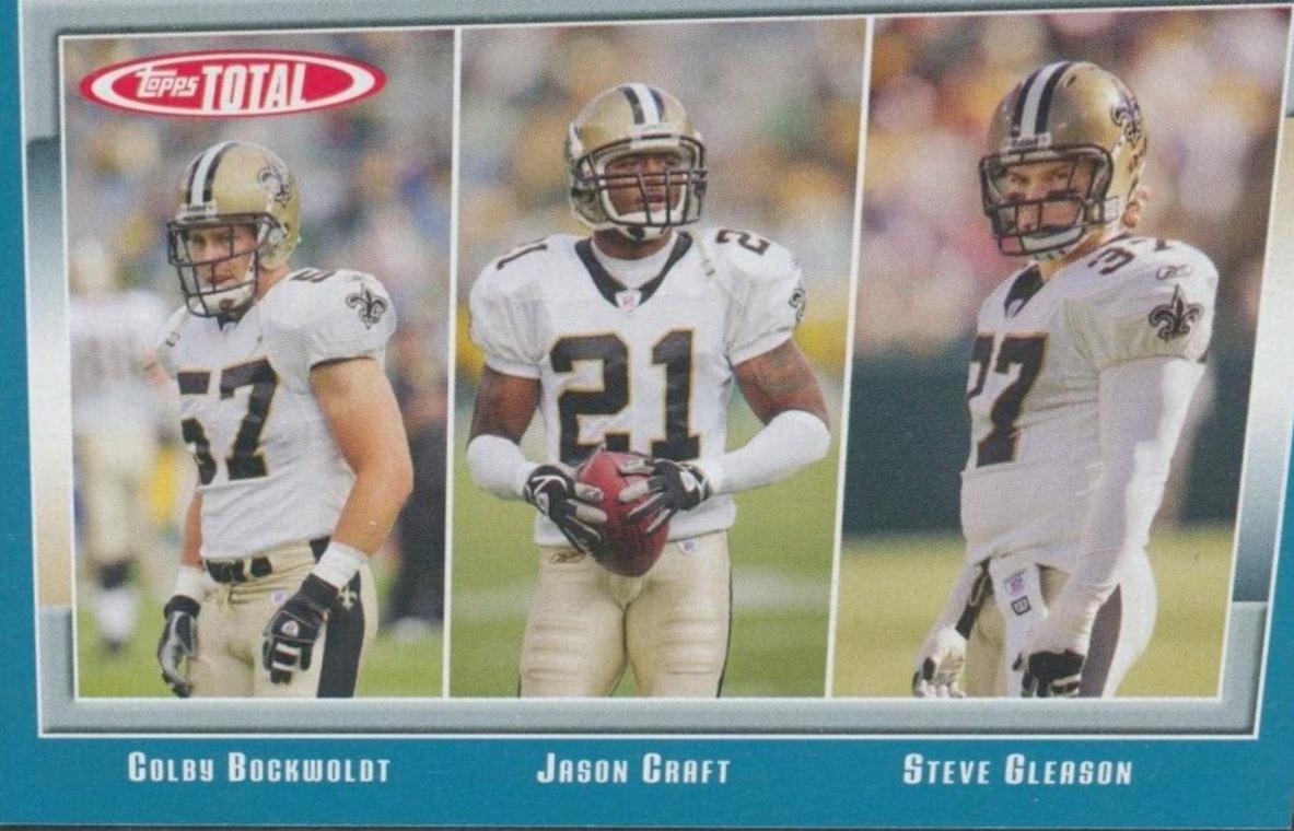 Colby Bockwoldt, Jason Craft, Steve Gleason [Blue] #106