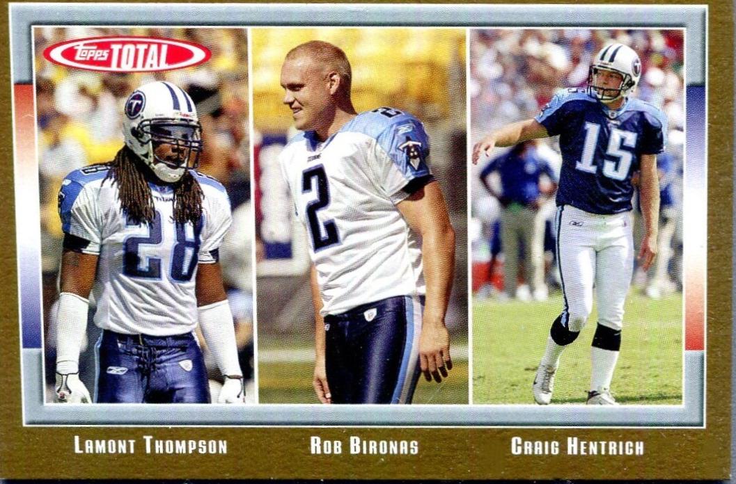 Lamont Thompson, Rob Bironas, Craig Hentrich [Gold] #152