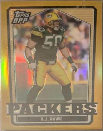 A.J. Hawk [Chrome Gold Refractor] #72
