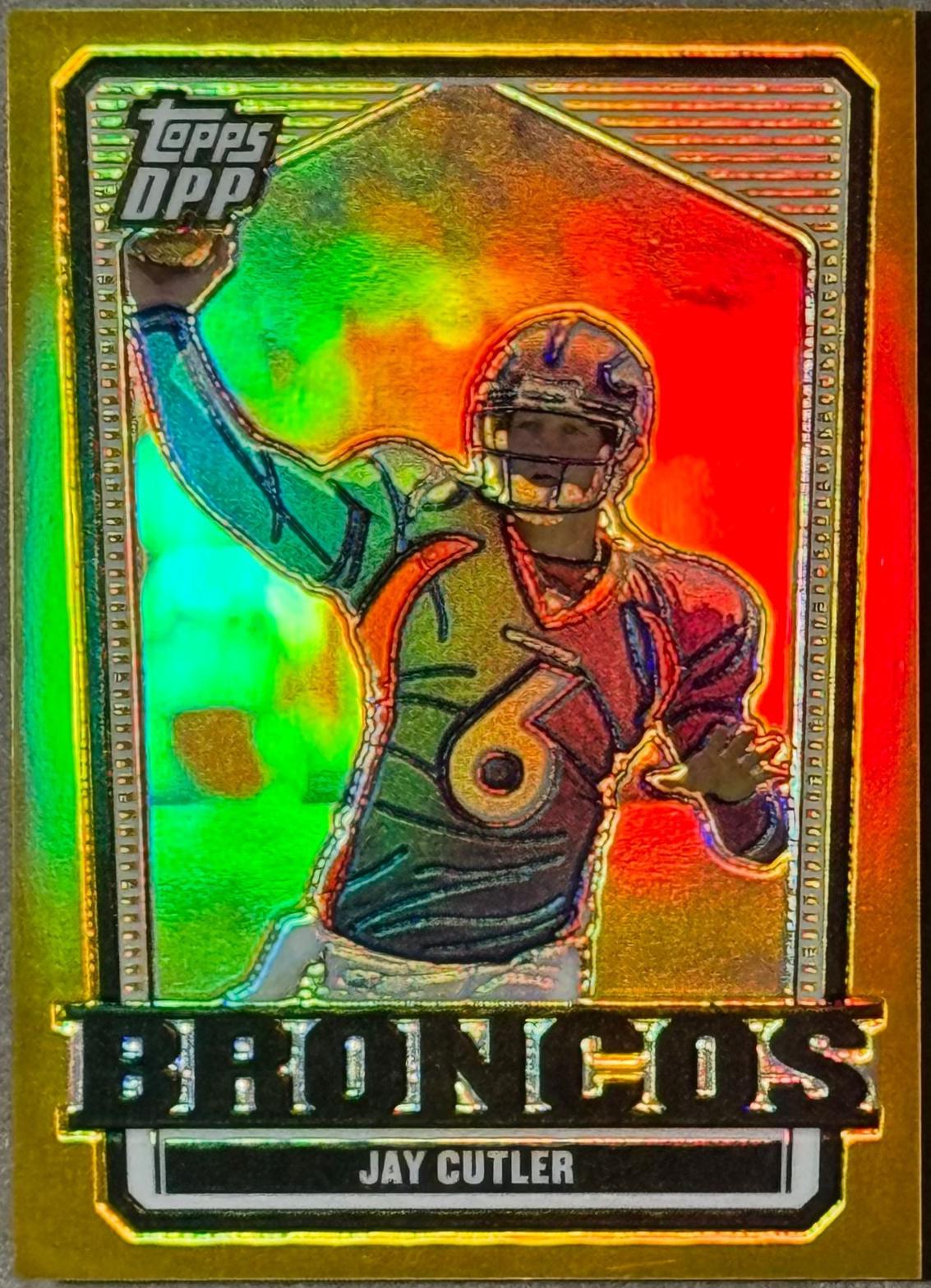 Jay Cutler [Chrome Gold Refractor] #58
