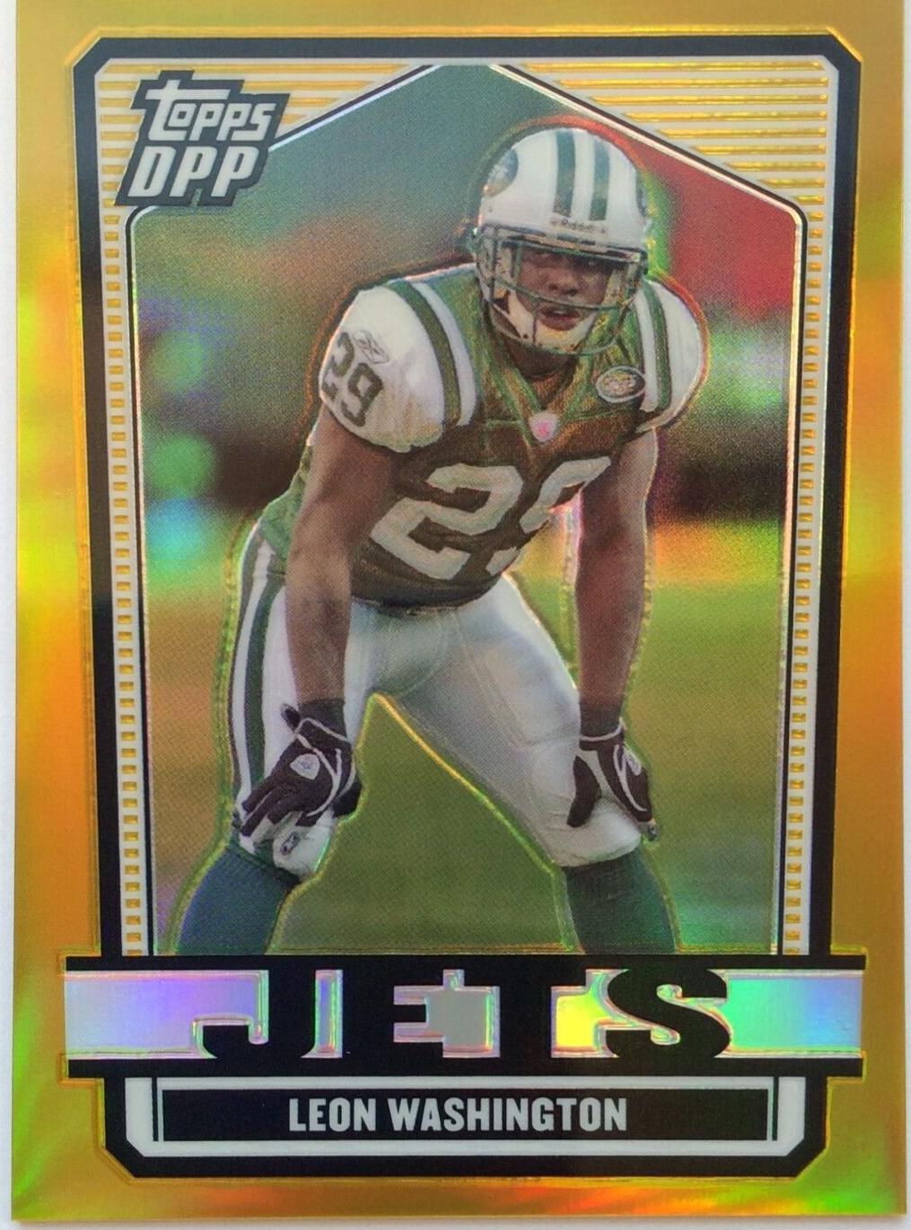 Leon Washington [Chrome Gold Refractor] #79