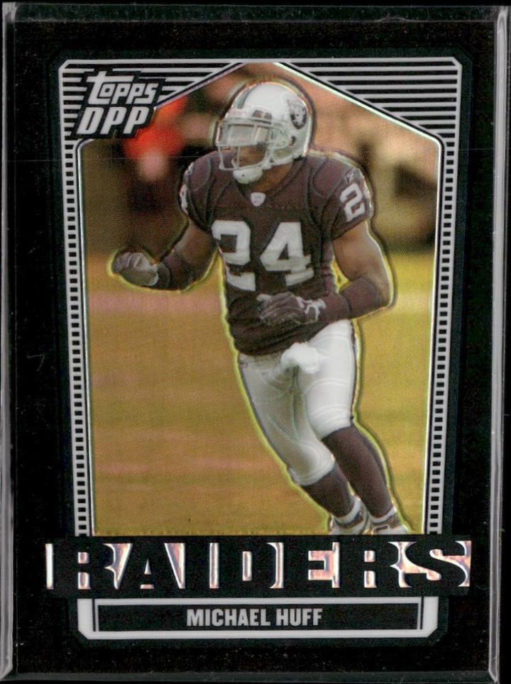 Michael Huff [Chrome Black Refractor] #71