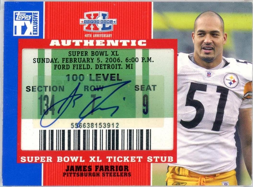 James Farrior #SB-JF
