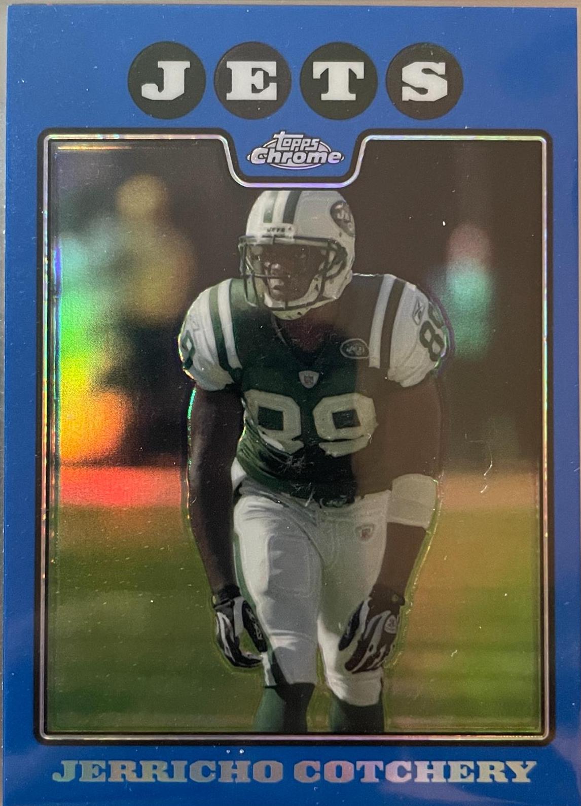 Jerricho Cotchery [Blue Refractor] #TC64