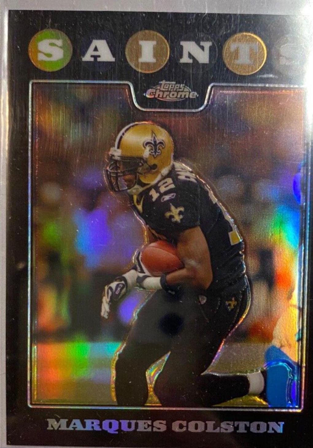 Marques Colston [Blue Refractor] #TC81