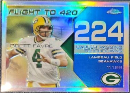 Brett Favre [Blue Refractor] #BFC224