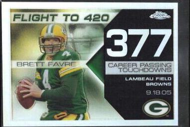 Brett Favre [Blue Refractor] #BFC377