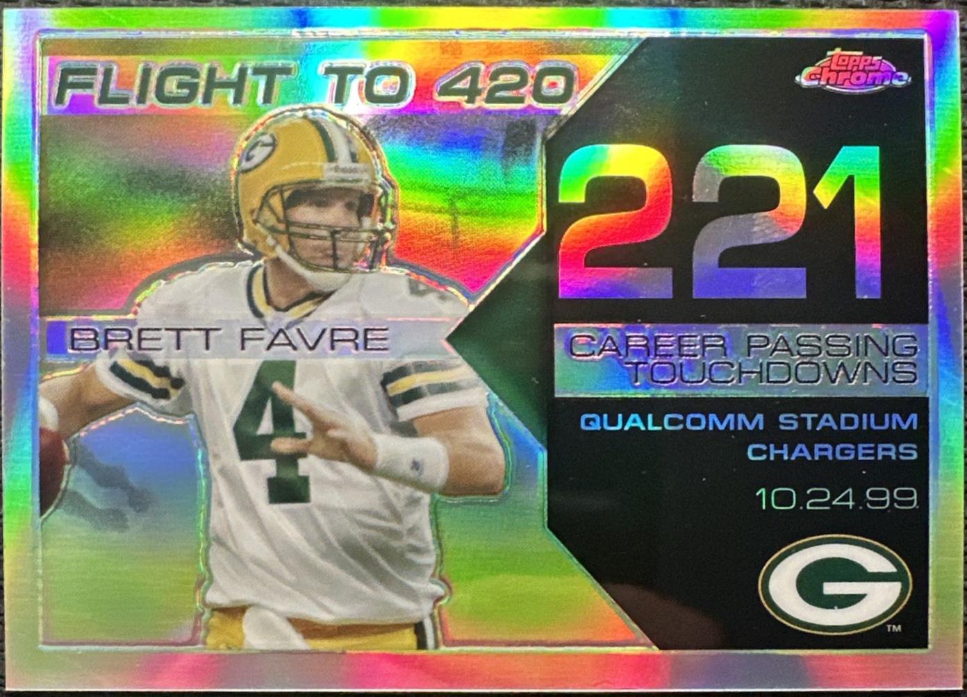 Brett Favre [White Refractor] #BFC221