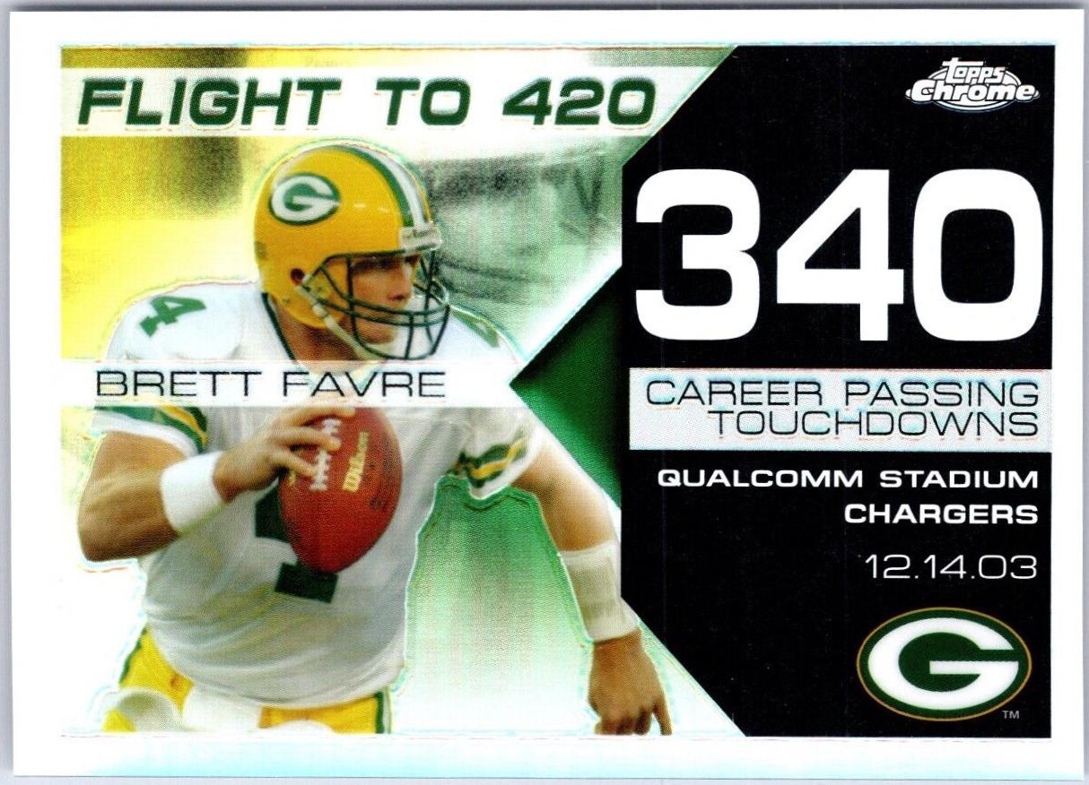 Brett Favre [White Refractor] #BFC340