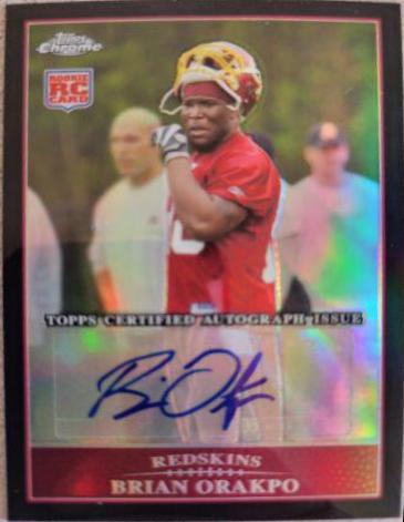 Brian Orakpo [Black Refractor Autograph] #TC127