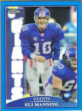 Eli Manning [Blue Refractor] #TC91