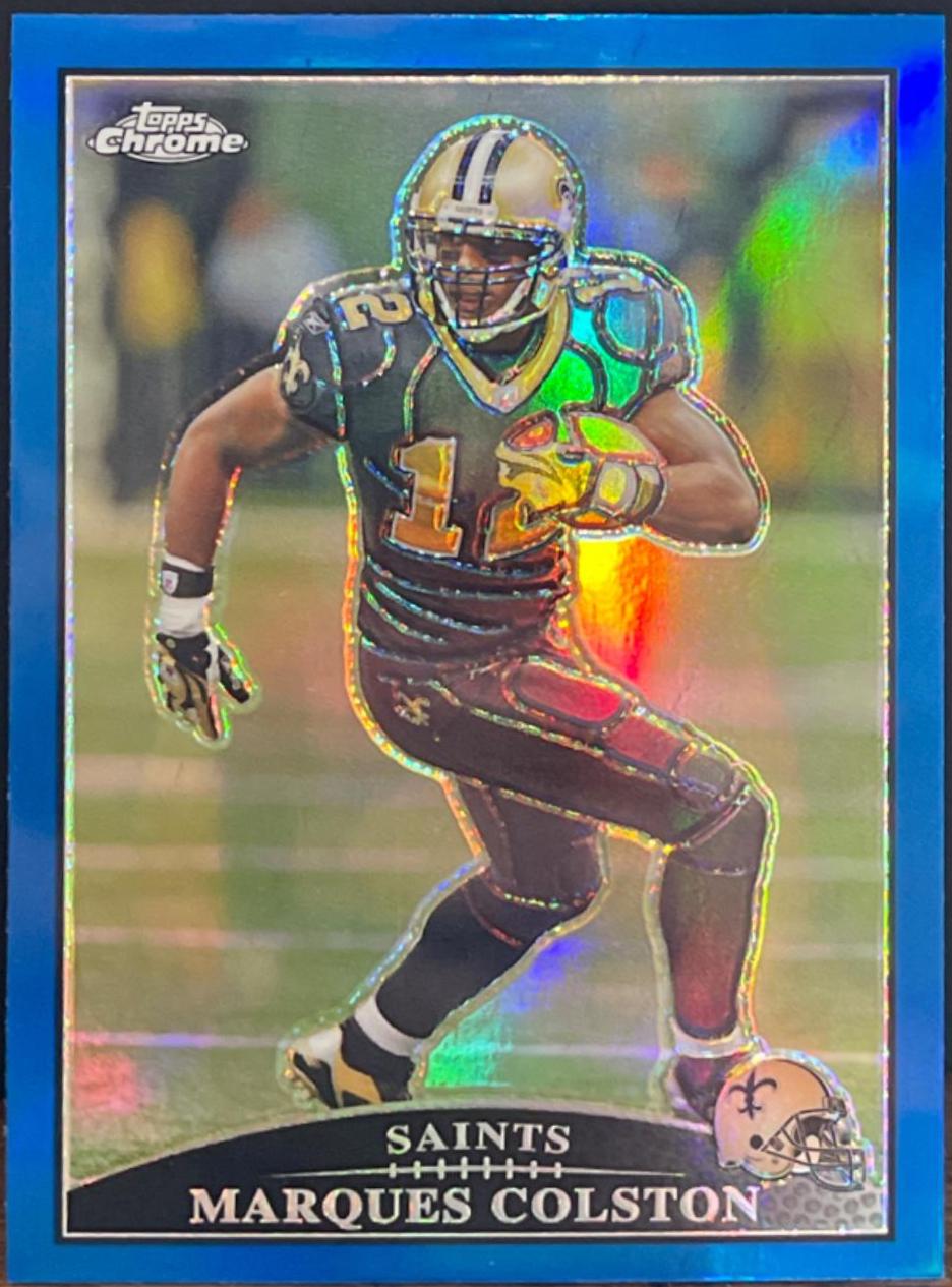 Marques Colston [Blue Refractor] #TC25