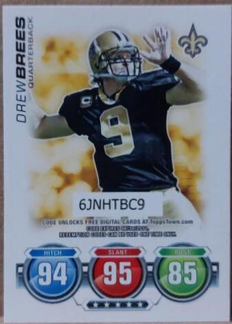 Drew Brees [Code Card] #N/A