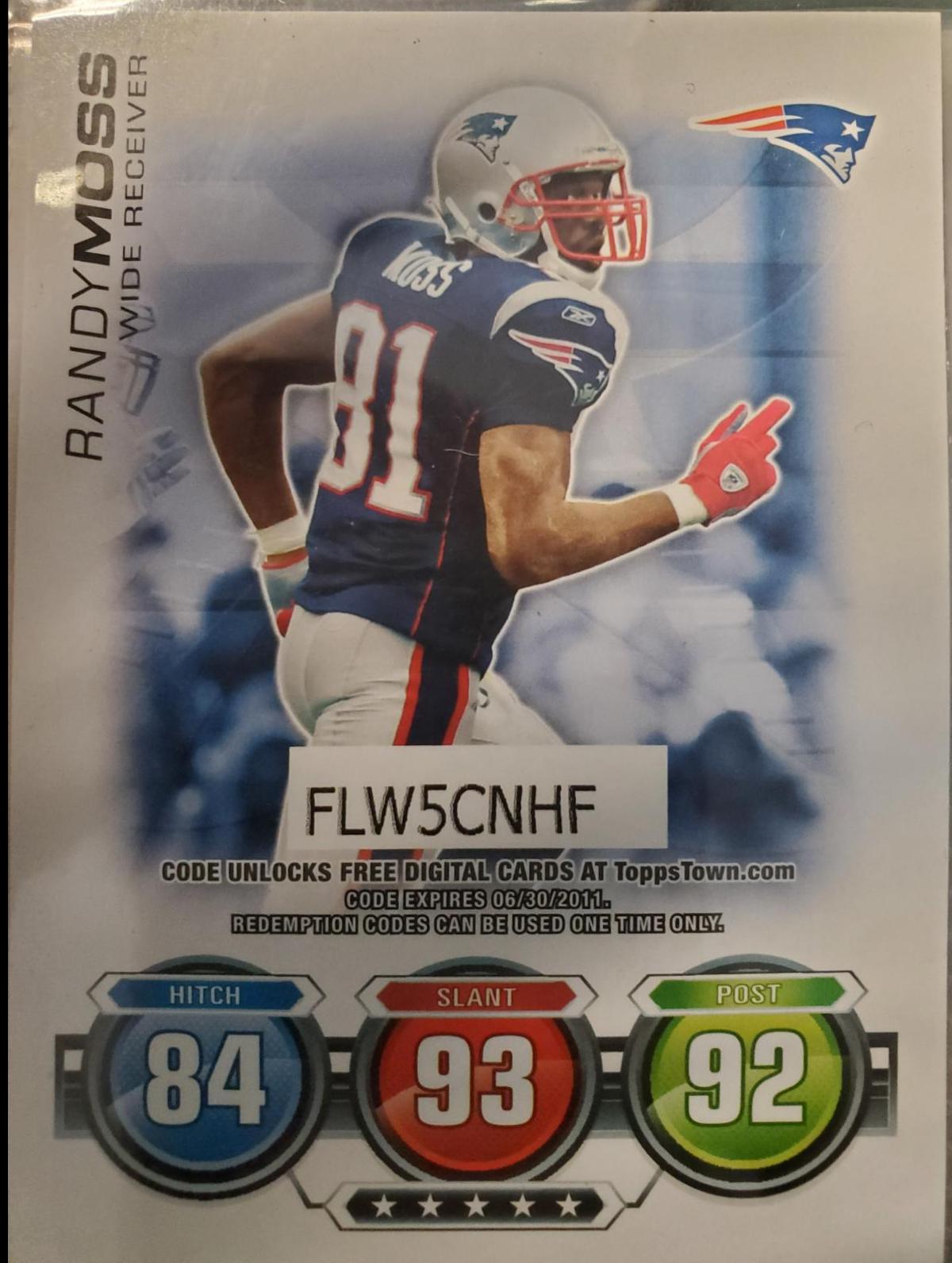 Randy Moss [Code Card] #N/A
