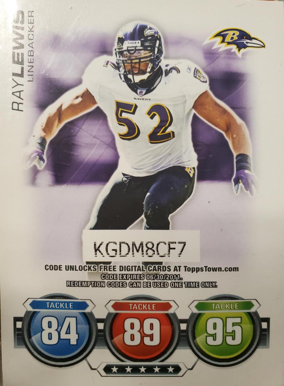 Ray Lewis [Code Card] #N/A