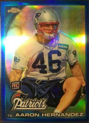 Aaron Hernandez [Blue Refractor] #C87