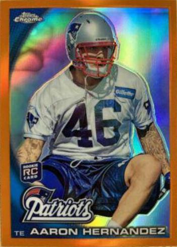 Aaron Hernandez [Orange Refractor] #C87