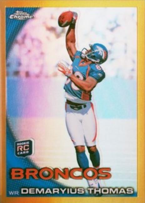 Demaryius Thomas [With Helmet Gold Refractor] #C110