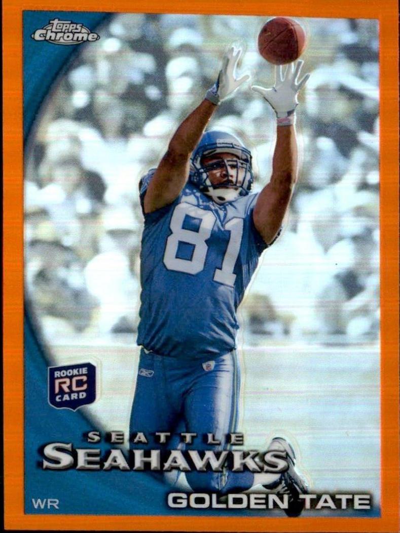 Golden Tate [Wearing A Helmet Orange Refractor] #C11