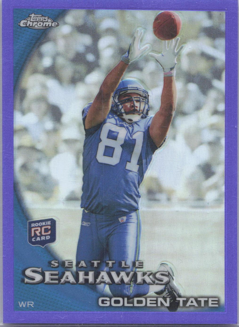 Golden Tate [Wearing A Helmet Purple Refractor] #C11