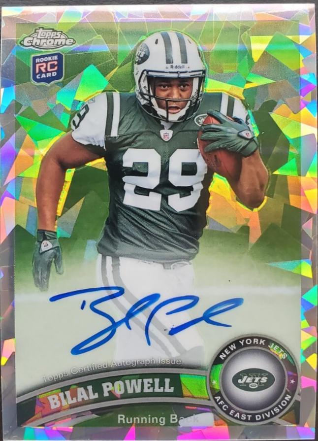 Bilal Powell [Crystal Atomic Refractor Autograph] #128
