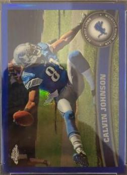 Calvin Johnson [Blue Refractor] #8