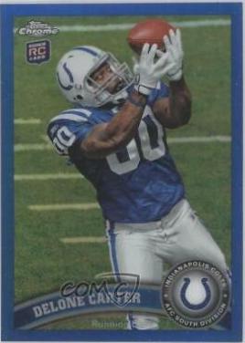 Delone Carter [Blue Refractor] #106
