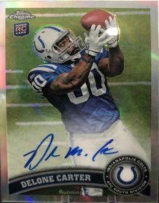 Delone Carter [Refractor Autograph] #106