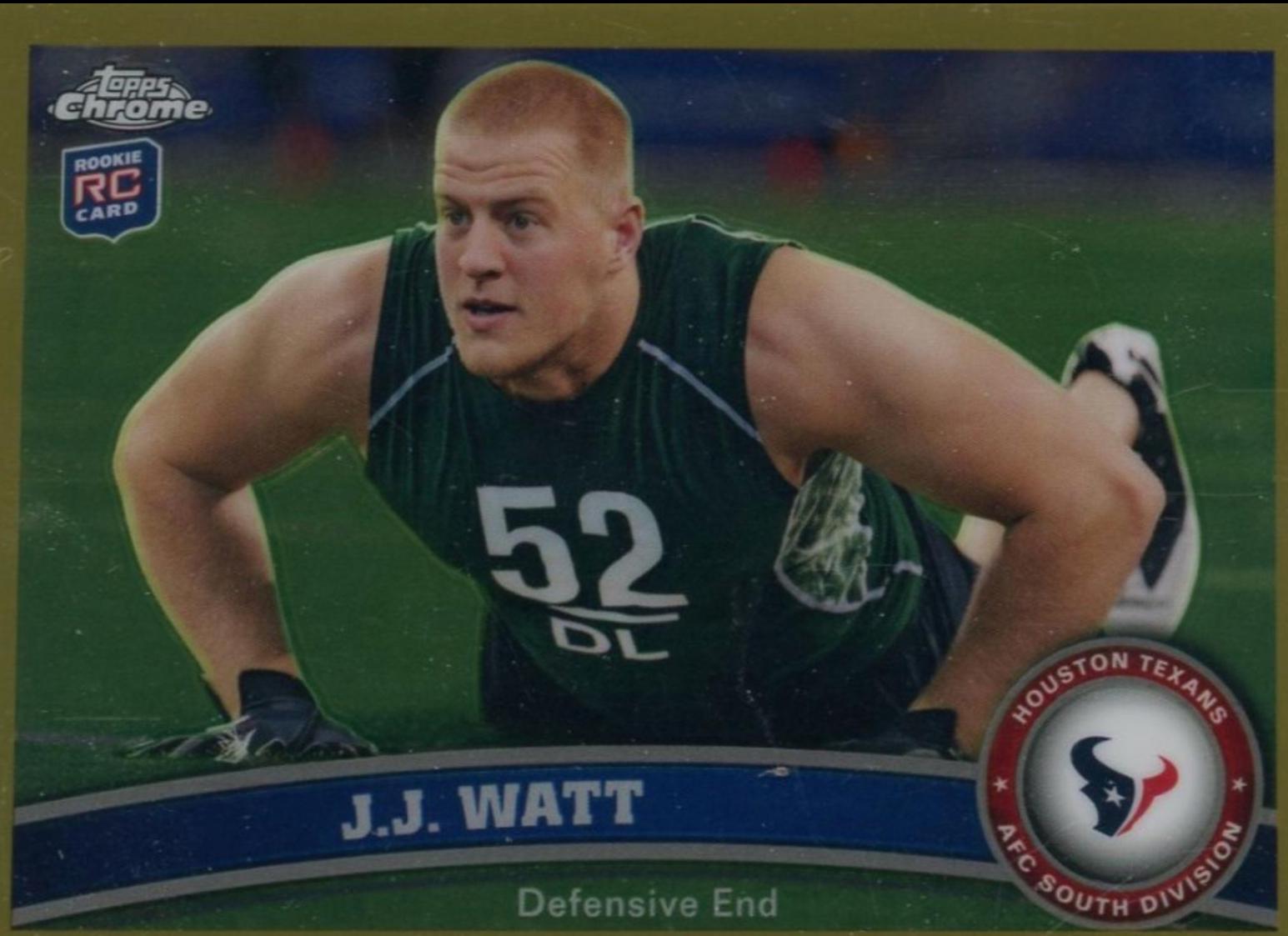 J.J. Watt [Gold Refractor] #104