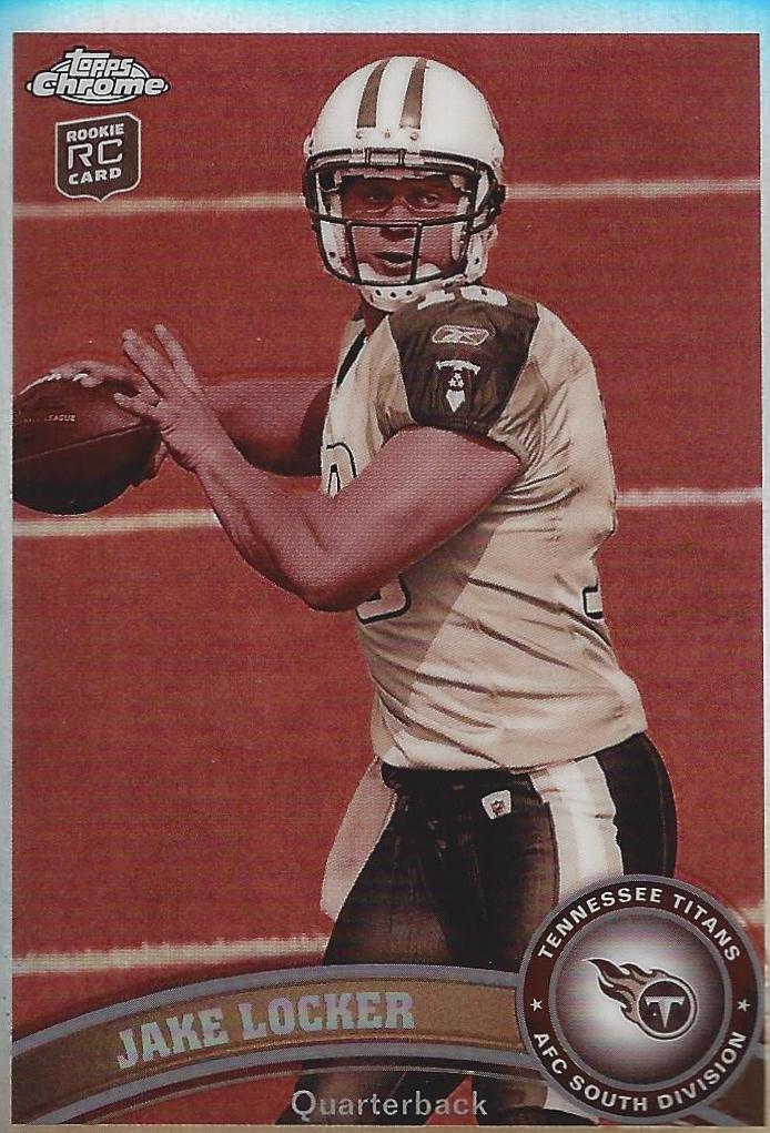 Jake Locker [Ready to Throw Sepia Refractor] #185