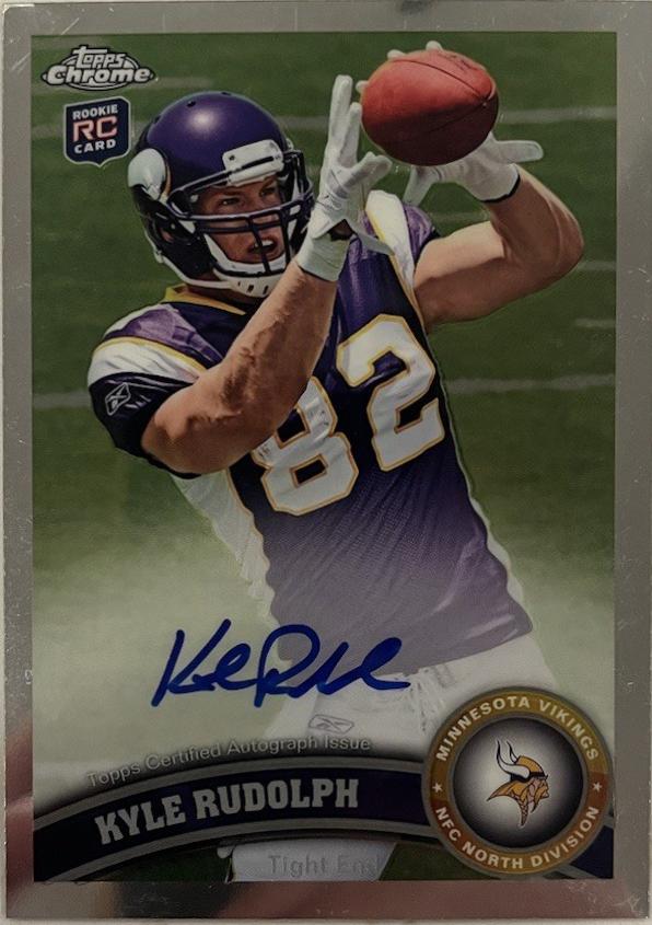 Kyle Rudolph [One Handed Catch Autograph Refractor] #203