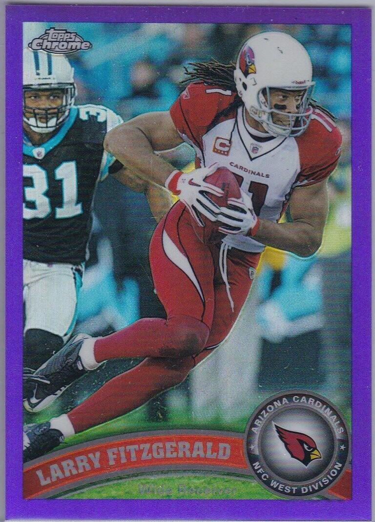 Larry Fitzgerald [Purple Refractor] #80