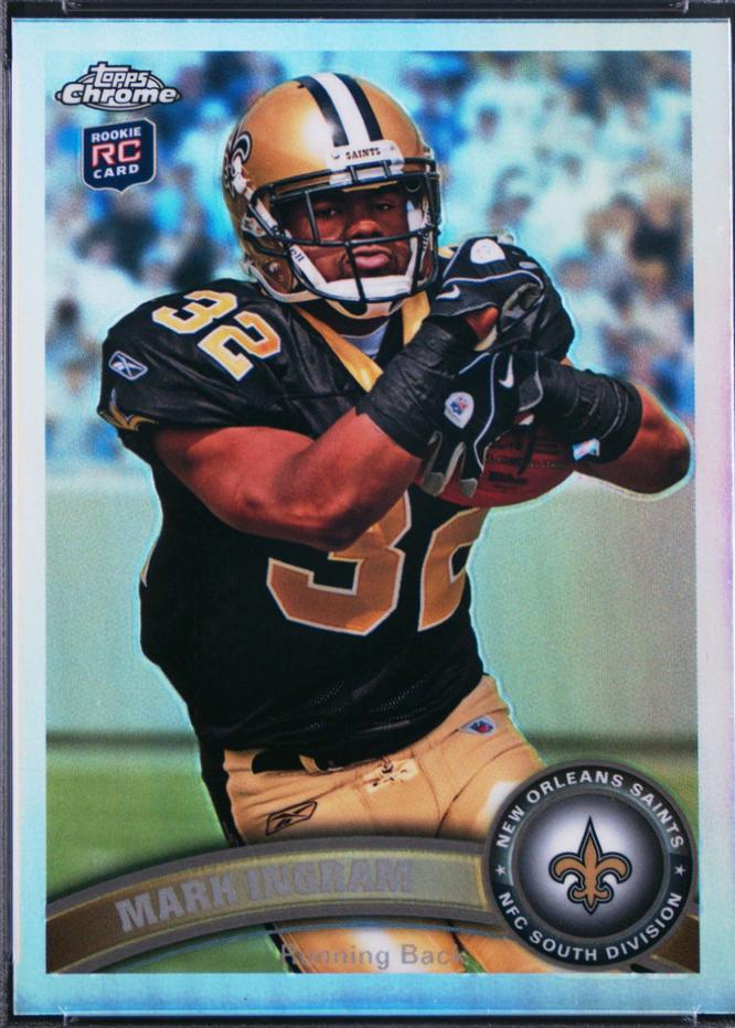 Mark Ingram [Refractor Ball in Left Arm] #50