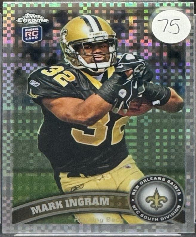 Mark Ingram [Xfractor Ball in Left Arm] #50