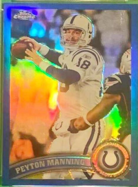 Peyton Manning [Blue Refractor] #110