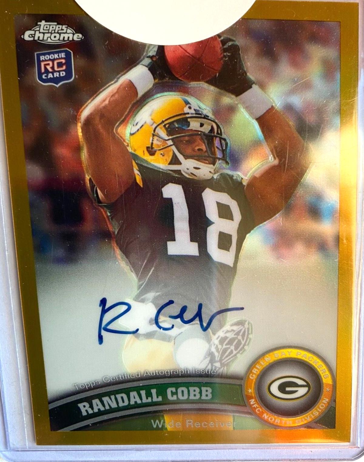 Randall Cobb [Ball Above Head Autograph Gold Refractor] #93